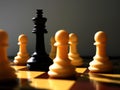 Chess scenario Royalty Free Stock Photo