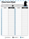 Chess Score Sheet