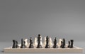 Chess set, Competition, game, war, emulation and planning concept, 3D