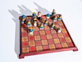 Chess Set on White Background Royalty Free Stock Photo