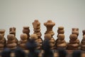 Chess. shot of chess with bokeh Royalty Free Stock Photo