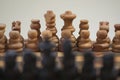 Chess. shot of chess with bokeh Royalty Free Stock Photo