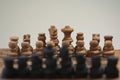 Chess. shot of chess. chessboard and bokeh Royalty Free Stock Photo