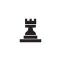 Chess sport logo design vector icon template Royalty Free Stock Photo