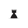 Chess sport logo design vector icon template Royalty Free Stock Photo