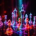 Chess strategy game, virtual digital online representation, virtual data representation