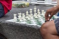 Chess on the street. Royalty Free Stock Photo