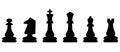 Chess symbol design art leisure strategy. Sport pictogram game concept vector dice board. Figure king, queen, bishop, knight, rook