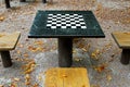 Chess table Royalty Free Stock Photo