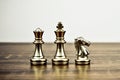 Chess team on chess board Concept of business strategic plan