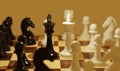 Chess is a two-player board game played Royalty Free Stock Photo