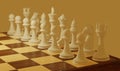 Chess is a two-player board game played Royalty Free Stock Photo