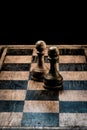 Chess very interesting and clever game, where pawn not the most not considerable figure Royalty Free Stock Photo