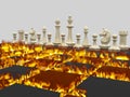 Chess war 1 Royalty Free Stock Photo