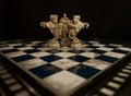 Harry Potter Chess White King and Two White Knights Royalty Free Stock Photo