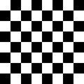 Chessboard or checker board seamless pattern in black and white. Checkered board for chess or checkers game. Strategy
