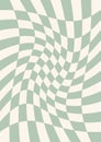Chessboard retro groovy 70s 90s texture background Royalty Free Stock Photo