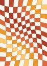 Chessboard retro groovy 70s 90s texture background Royalty Free Stock Photo