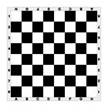 Chessboard top view flat image Royalty Free Stock Photo