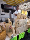 Chesse on market in briancon in the french alps of haute provence