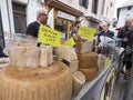 Chesse on market in briancon in the french alps of haute provence