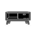 Chest of drawers  icon. Element of household for mobile concept and web apps icon. Glyph, flat icon for website design and Royalty Free Stock Photo