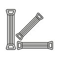 Chest expander icon. Vector illustration. EPS 10.