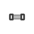 Chest expander vector icon