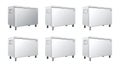 Chest Freezers on transparent background Royalty Free Stock Photo