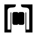 Chest radiograph symbol icon