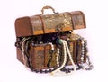Chest and treasures Royalty Free Stock Photo