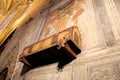 Chest on a wall of an old church in Barcelona Spain