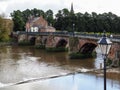 CHESTER CHESHIRE/UK - SEPTEMBER 16 : Bridge over the River Dee a Royalty Free Stock Photo