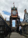 Chester City centre clock on Bridge