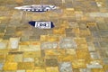 Chester City paving slabs in the Roman garden