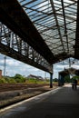 Chester Train Station Rails and Structure Royalty Free Stock Photo