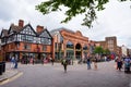 A general street scene in the centre of Chester