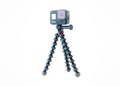 Chester, United Kingdom - 31st January 2021 : A GoPro Hero 8 Black action video camera on a GorillaPod tripod from Joby