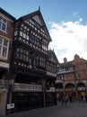 Chester is a walled cathedral city in Cheshire, England, on the River Dee, close to the border with Wales.U.K Royalty Free Stock Photo