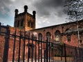 Chester is a walled cathedral city in Cheshire, England, on the River Dee, close to the border with Wales.U.K Royalty Free Stock Photo