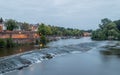 Chester Weir before dusk Royalty Free Stock Photo