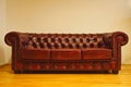 A chesterfield sofa