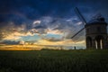 Chesterton Windmill, Warwickshire. During a beautiful Summer Sunset Royalty Free Stock Photo