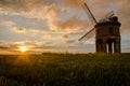 Chesterton Windmill, Warwickshire. During a beautiful Summer Sunset Royalty Free Stock Photo