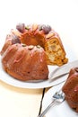 Chestnut cake bread dessert Royalty Free Stock Photo