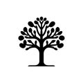 Chestnut forest tree icon Royalty Free Stock Photo