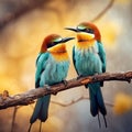 Chestnut-headed Bee-eaters Royalty Free Stock Photo