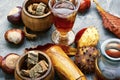 Chestnut in herbal medicine Royalty Free Stock Photo