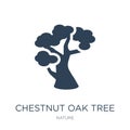 chestnut oak tree icon in trendy design style. chestnut oak tree icon isolated on white background. chestnut oak tree vector icon Royalty Free Stock Photo