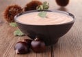 Chestnut soup Royalty Free Stock Photo